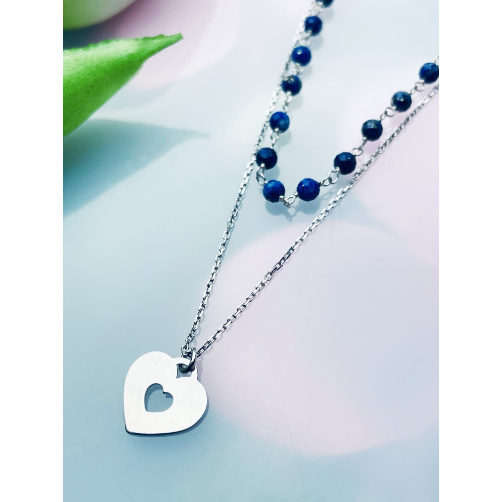 Herz 925 Silber Halskette Halsband Damen Kinder