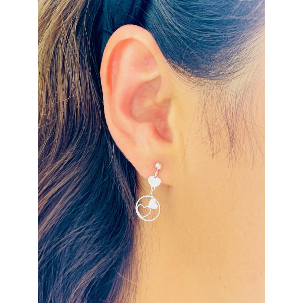 copy of Złote kolczyki przecinki z cyrkoniami