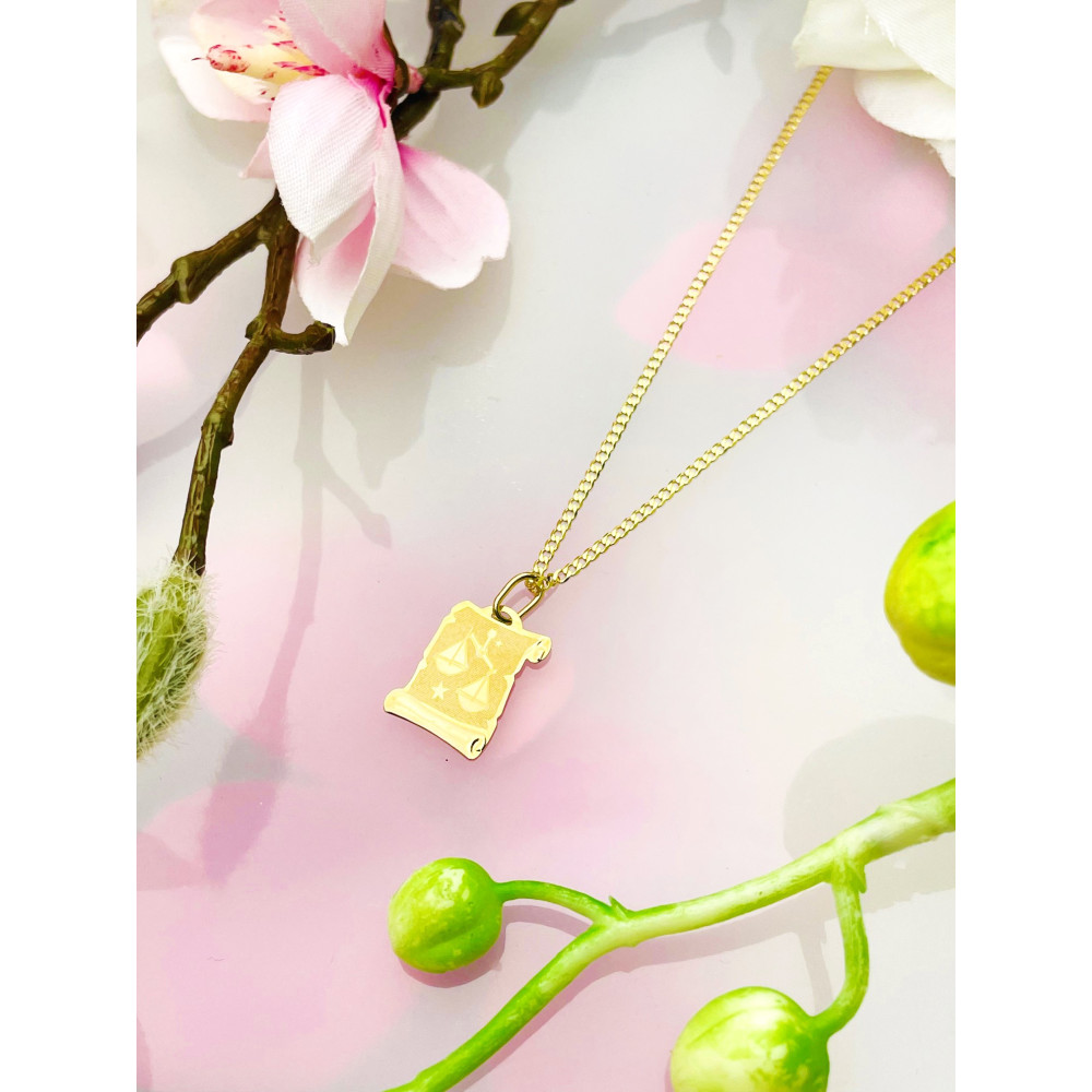 copy of Złoty wisiorek zawieszka rozeta ażurowa