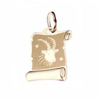 copy of Złota zawieszka wisorek znak zodiaku koziorożec