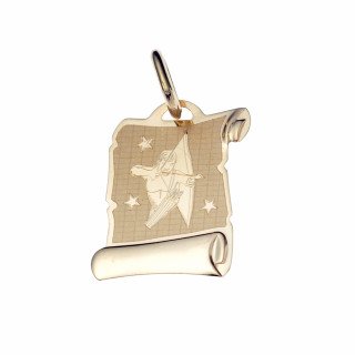 copy of Złoty wisiorek zawieszka rozeta ażurowa