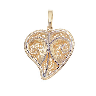 copy of Złoty wisiorek zawieszka rozeta ażurowa