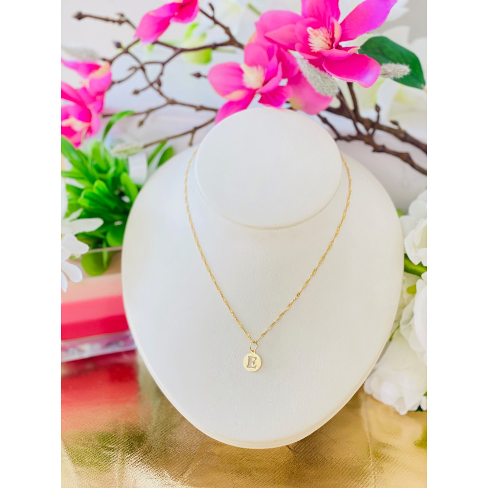 Anhänger Buchstabe E Kettenanhänger Gold Goldanhänger