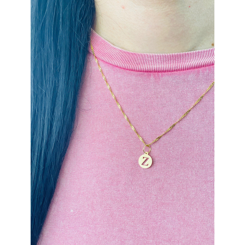 copy of Złoty wisiorek zawieszka rozeta ażurowa