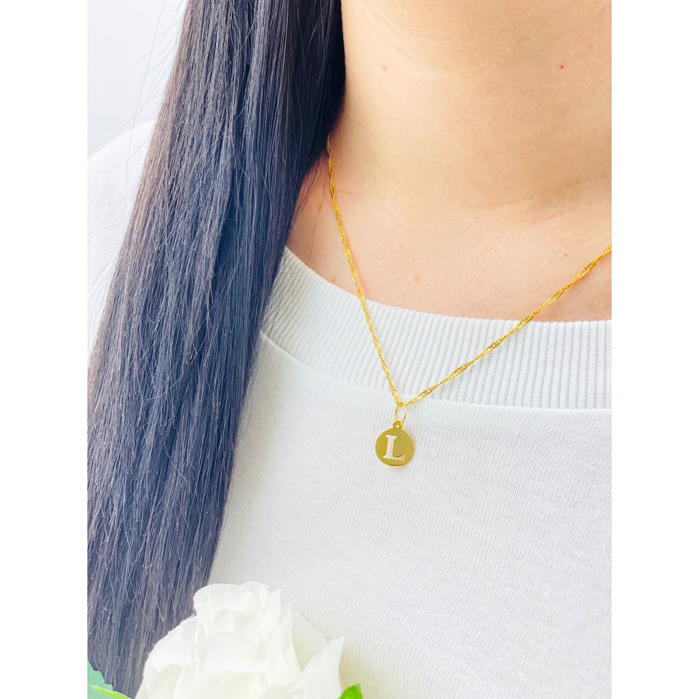 copy of Złoty wisiorek zawieszka rozeta ażurowa