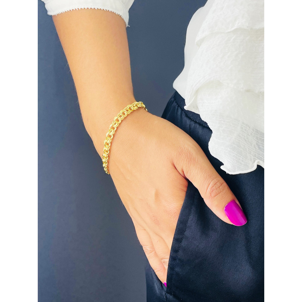 Goldarmband Armband Armkette Garibaldi Gelbgold 585er 14KT