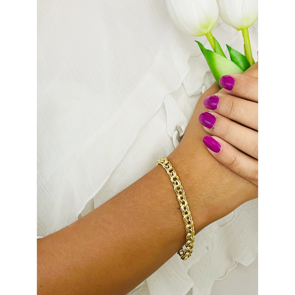 Goldarmband Armband Armkette Garibaldi Gelbgold 585er 14KT