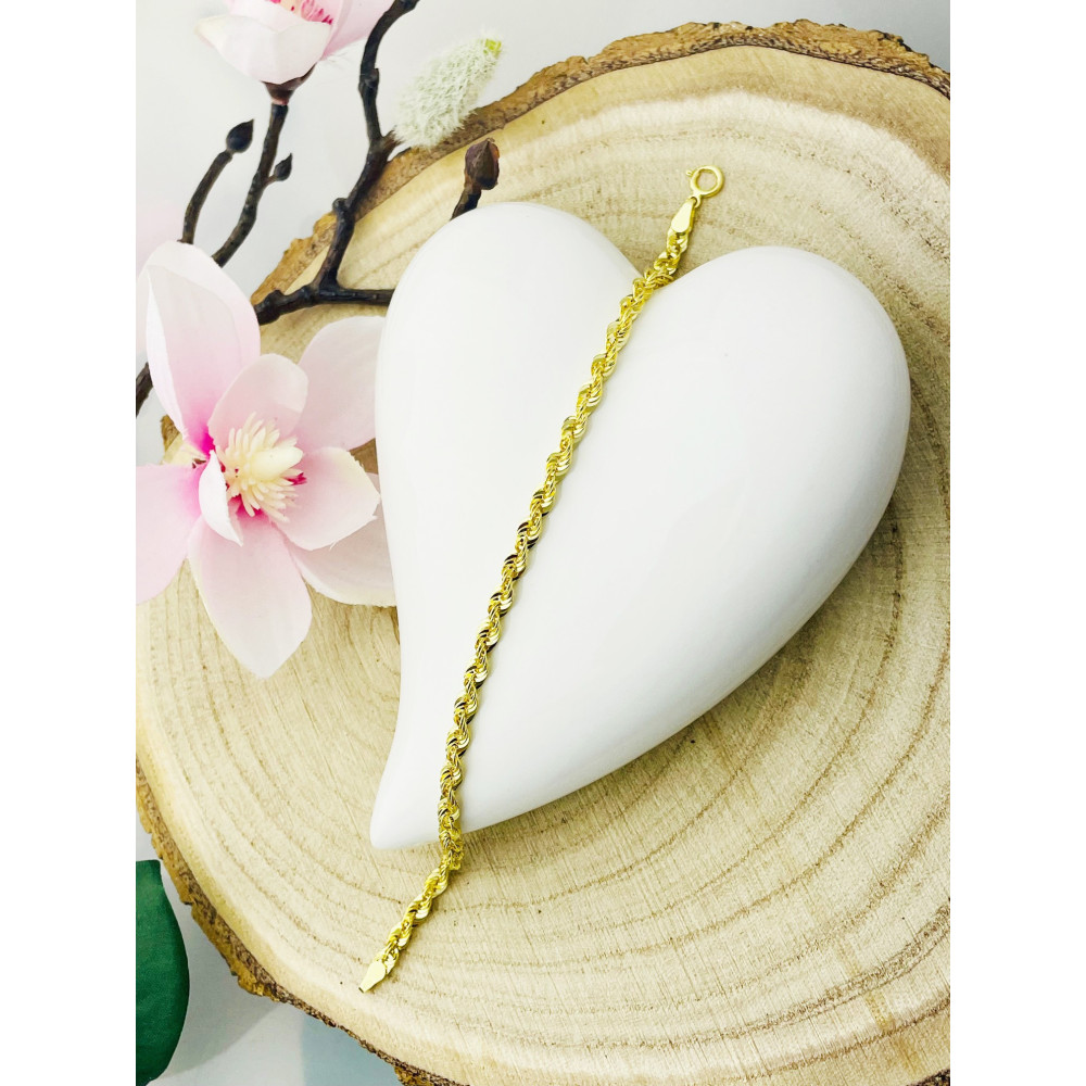 copy of Złota bransoletka z zawieszkami serce