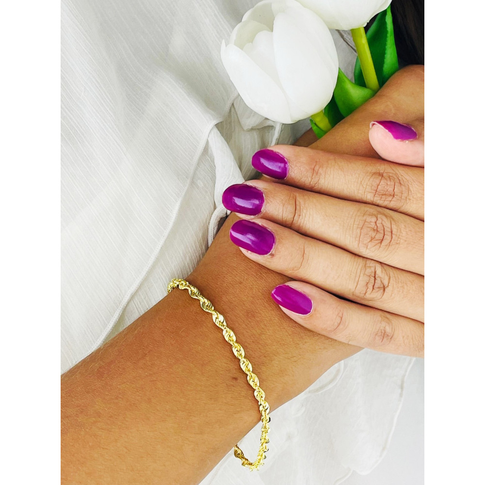 copy of Złota bransoletka z zawieszkami serce