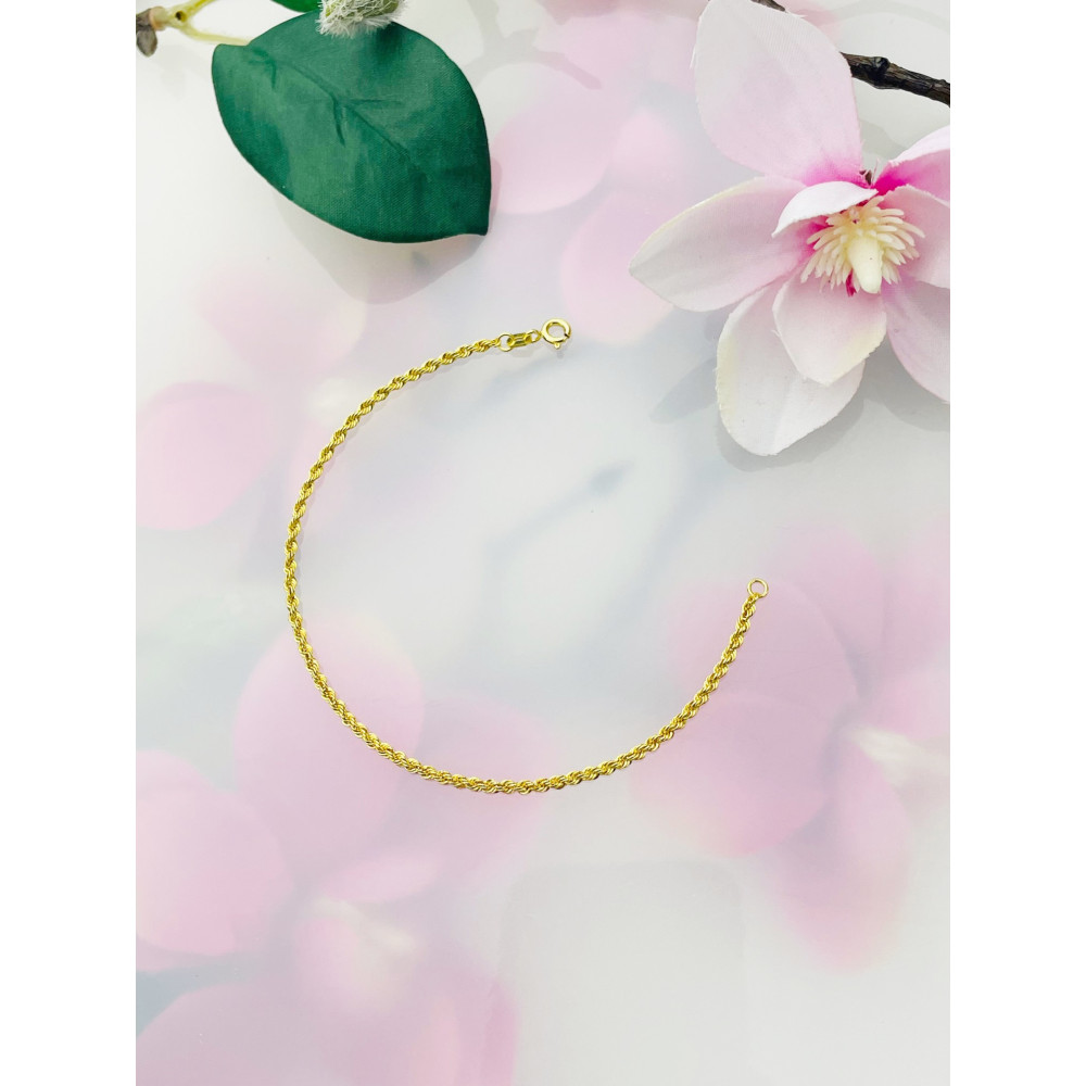 Diamondi Damen Goldarmband Rope Armbänder Kord Magic