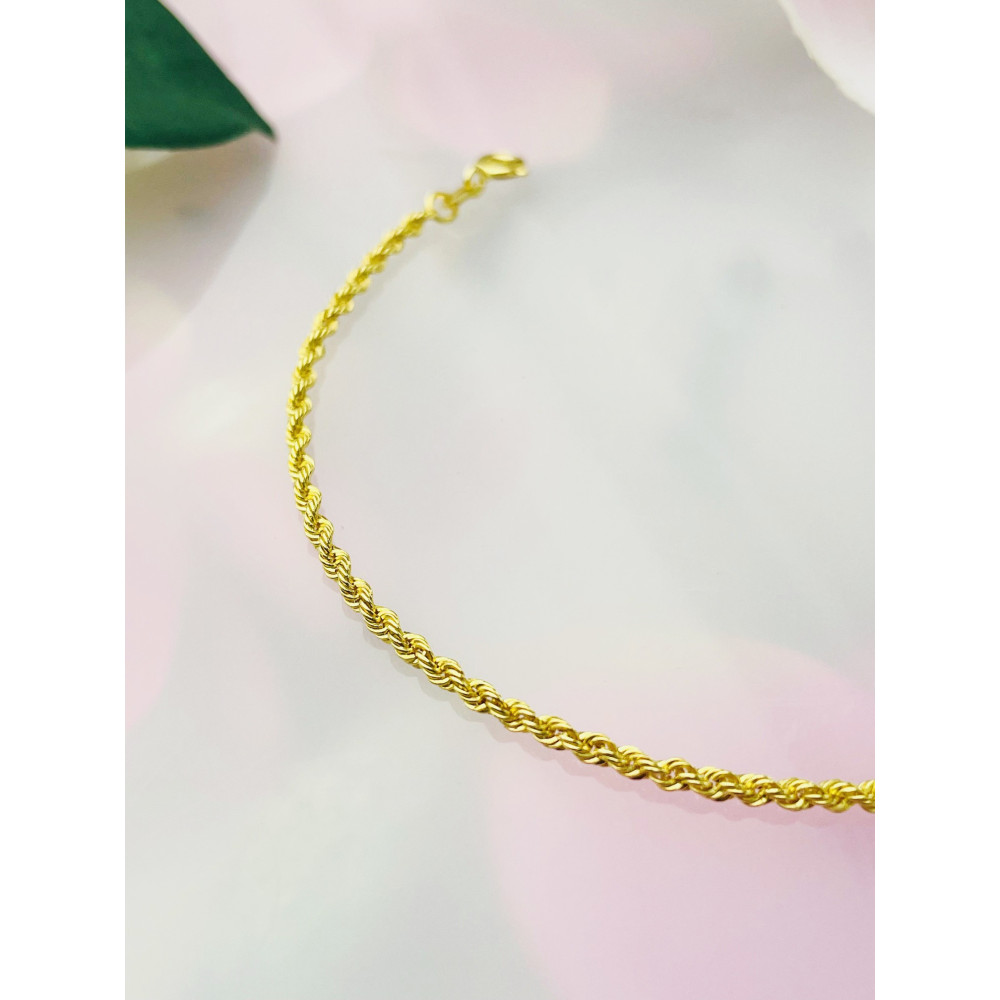 Diamondi Damen Goldarmband Rope Armbänder Kord Magic