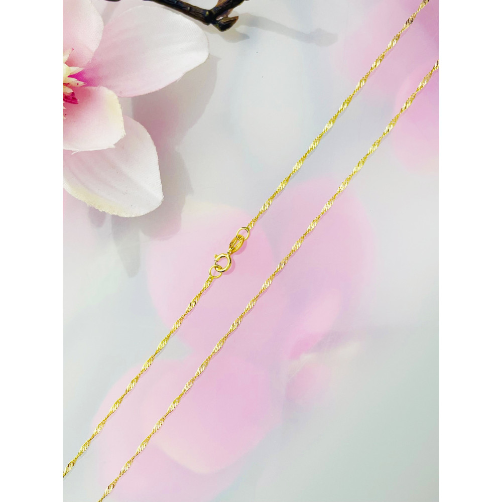 Goldkette Halskette Gelbgold Singapur Magic 585er Gold 14KT