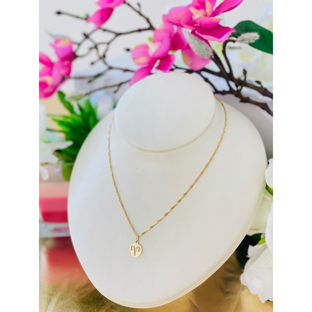 copy of Złoty wisiorek zawieszka rozeta ażurowa