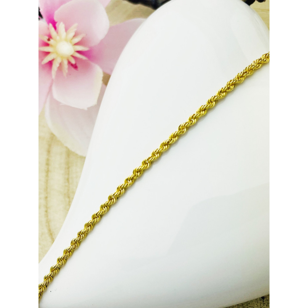 Diamondi Damen Goldarmband Rope Armbänder Kord Magic