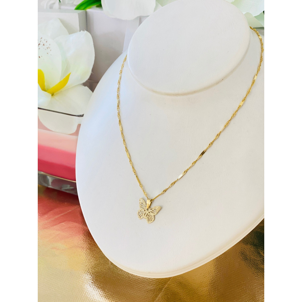 copy of Złoty wisiorek zawieszka rozeta ażurowa