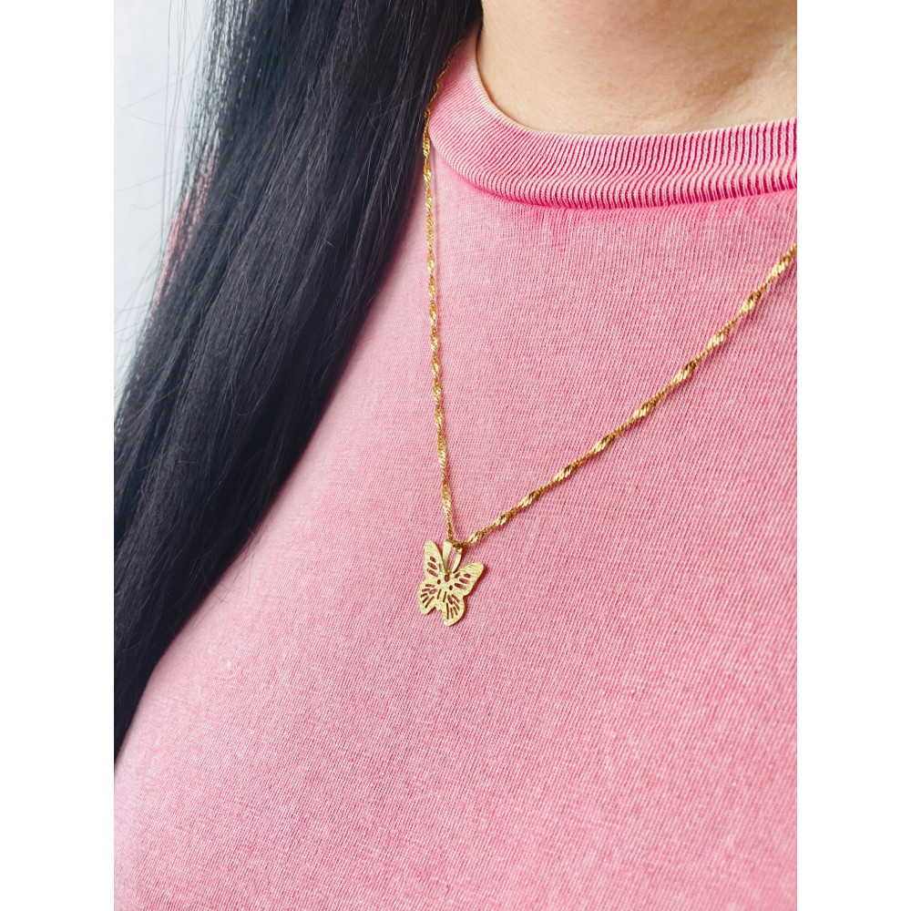 copy of Złoty wisiorek zawieszka rozeta ażurowa