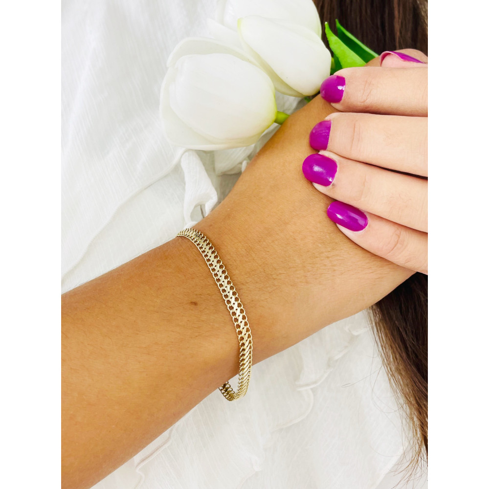 Damen Goldarmband Armband Armkette Gelbgold 585er 14KT