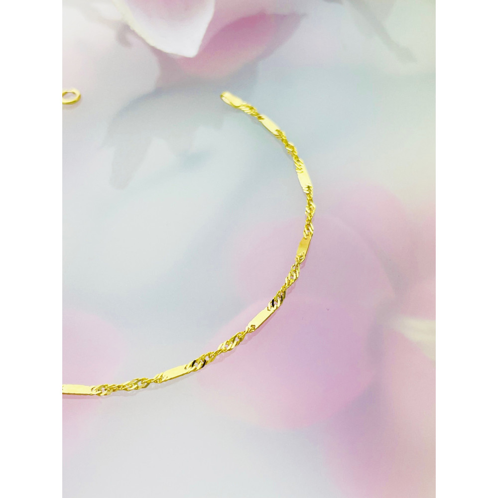 Diamondi Damen Goldarmband Armbänder Singapure Magic 585er 14KT