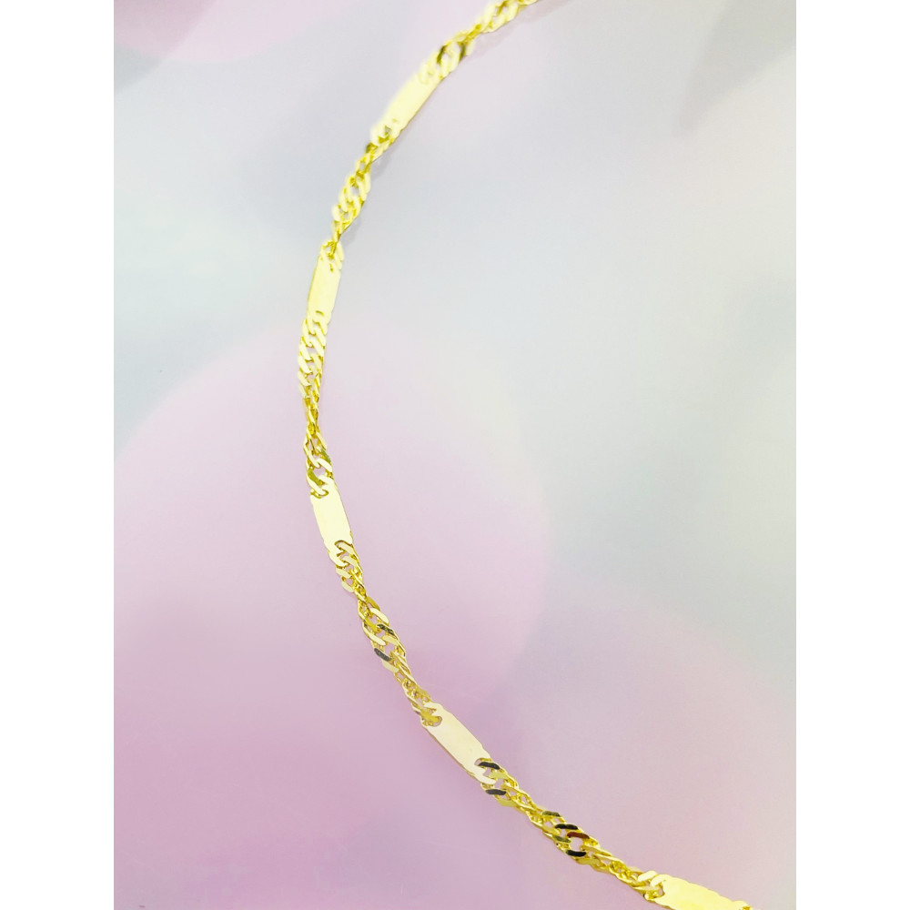 Diamondi Damen Goldarmband Armbänder Singapure Magic 585er 14KT