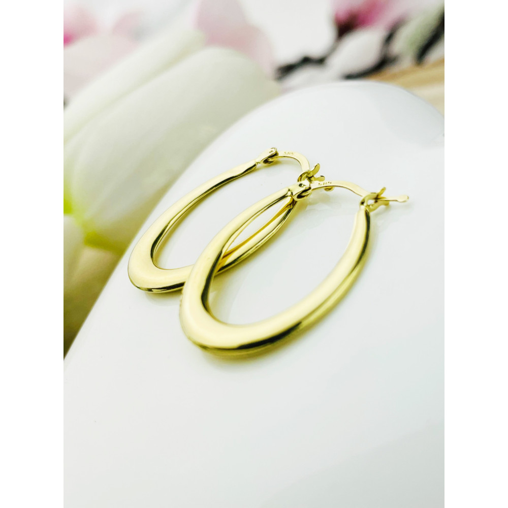 copy of Złote kolczyki kuleczki z cyrkoniami dwukolorowe