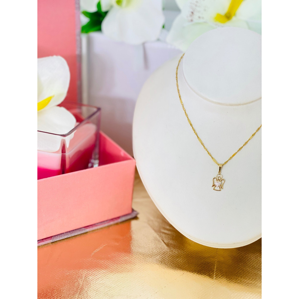 copy of Złoty wisiorek zawieszka rozeta ażurowa