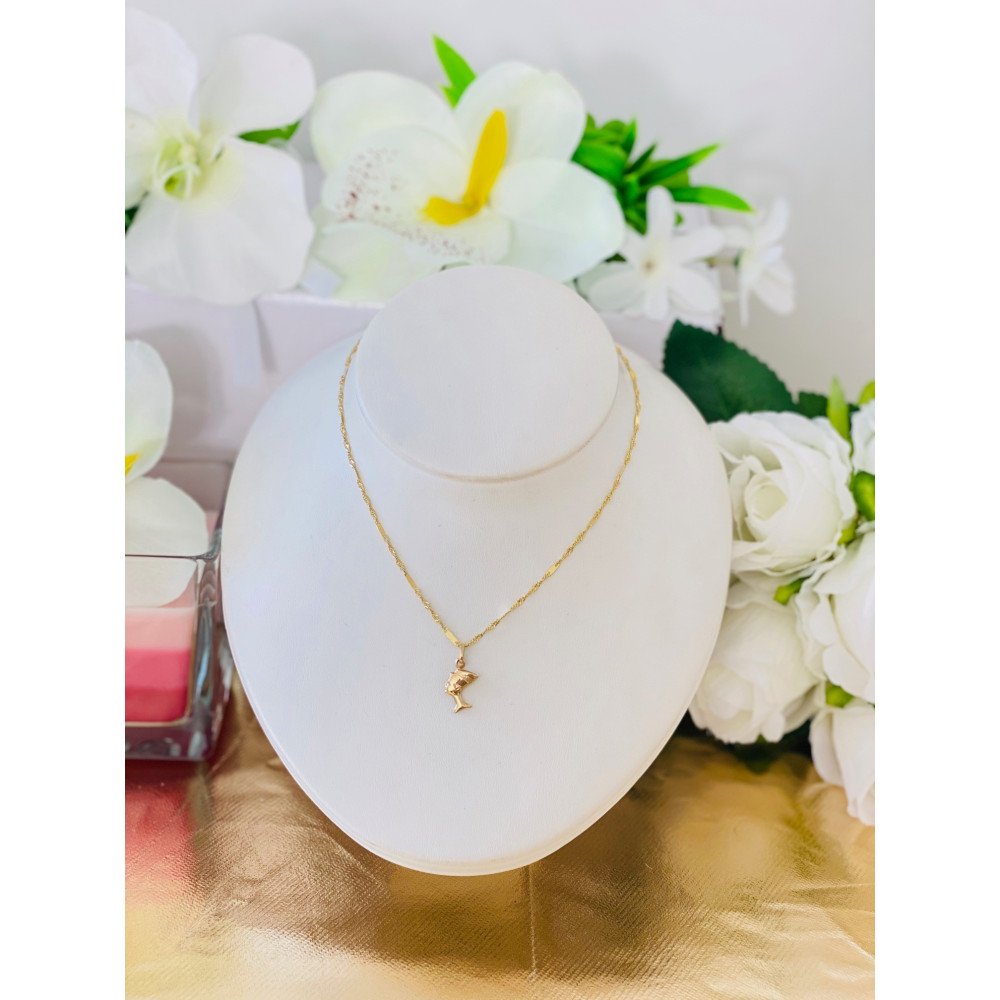 copy of Złoty wisiorek zawieszka rozeta ażurowa