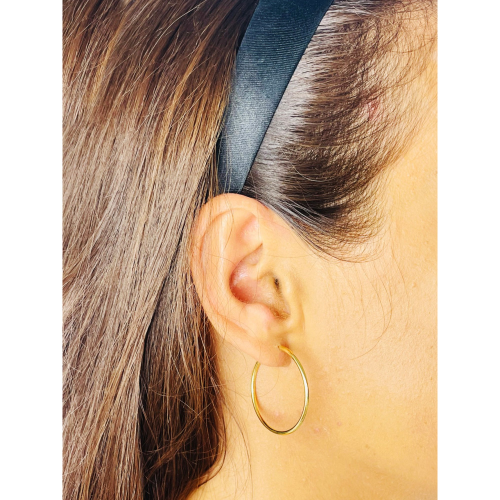 copy of Złote kolczyki kuleczki z cyrkoniami dwukolorowe