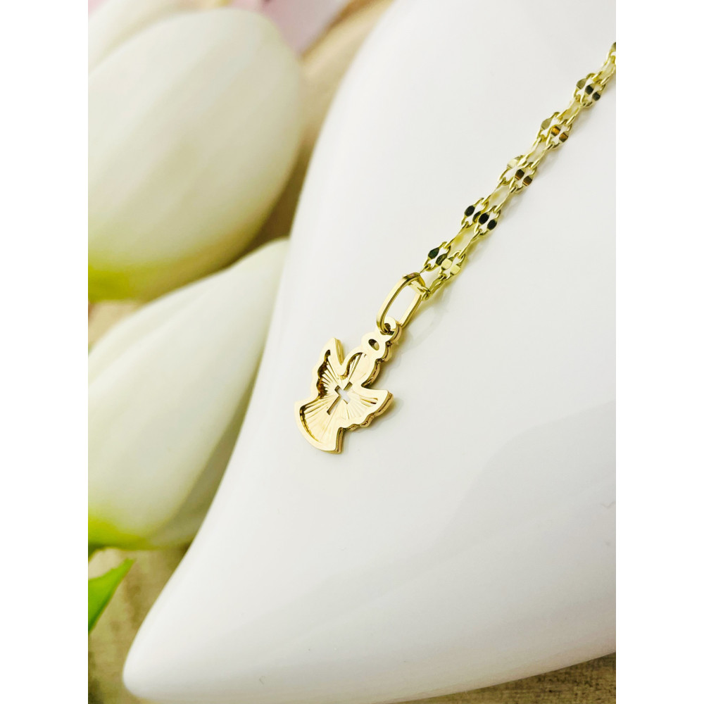 Anhänger Engel Goldanhänger Erstkommunion 585er 14KT