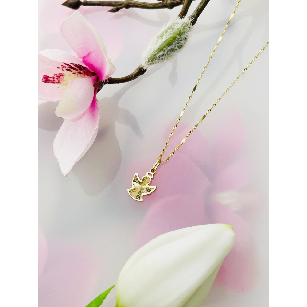 Anhänger Engel Goldanhänger Erstkommunion 585er 14KT