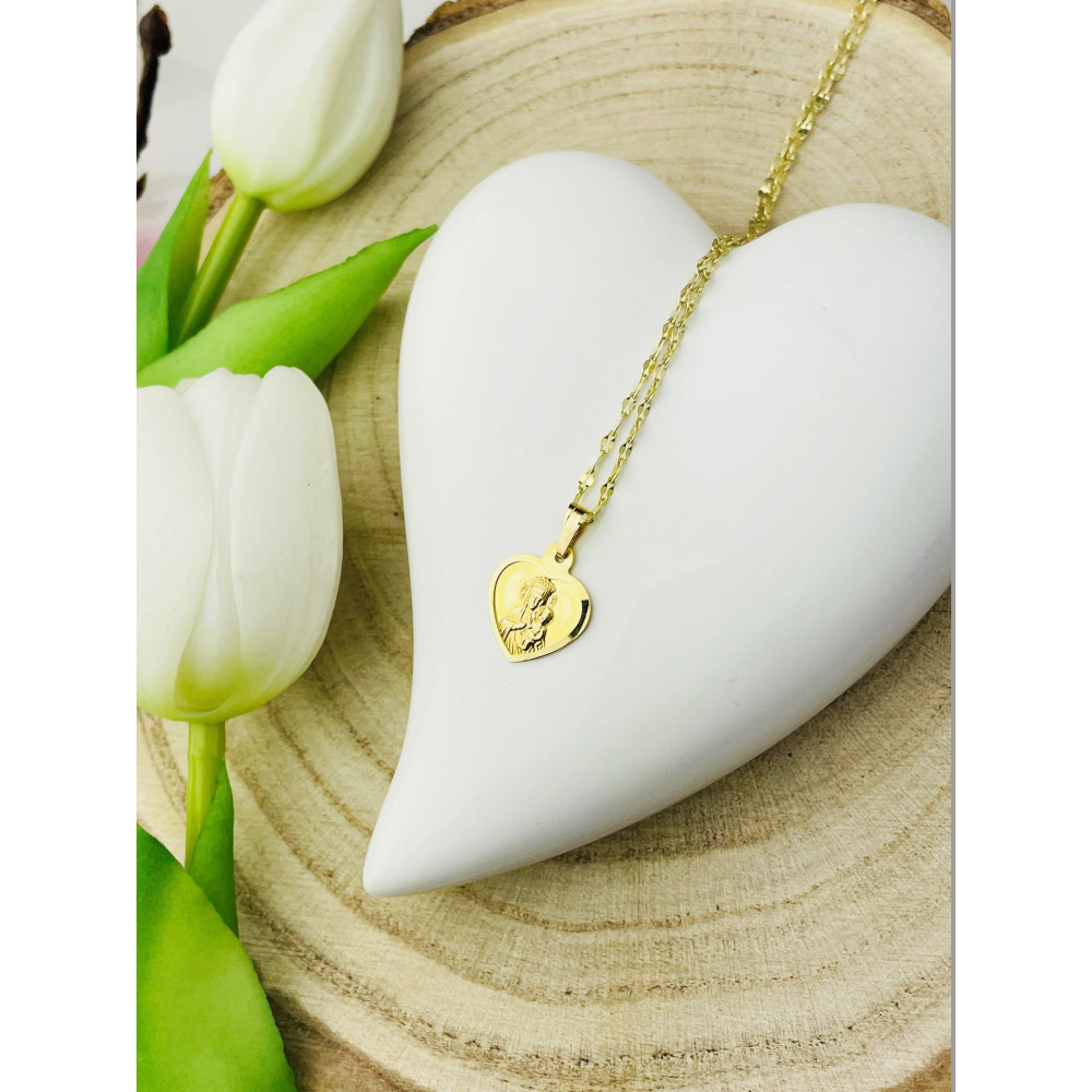 Anhänger Madonna Maria Goldanhänger Erstkommunion 585er 14KT