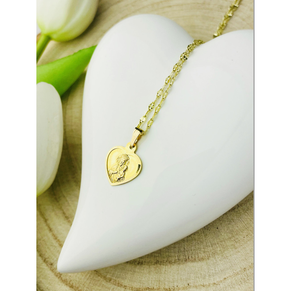 Anhänger Madonna Maria Goldanhänger Erstkommunion 585er 14KT