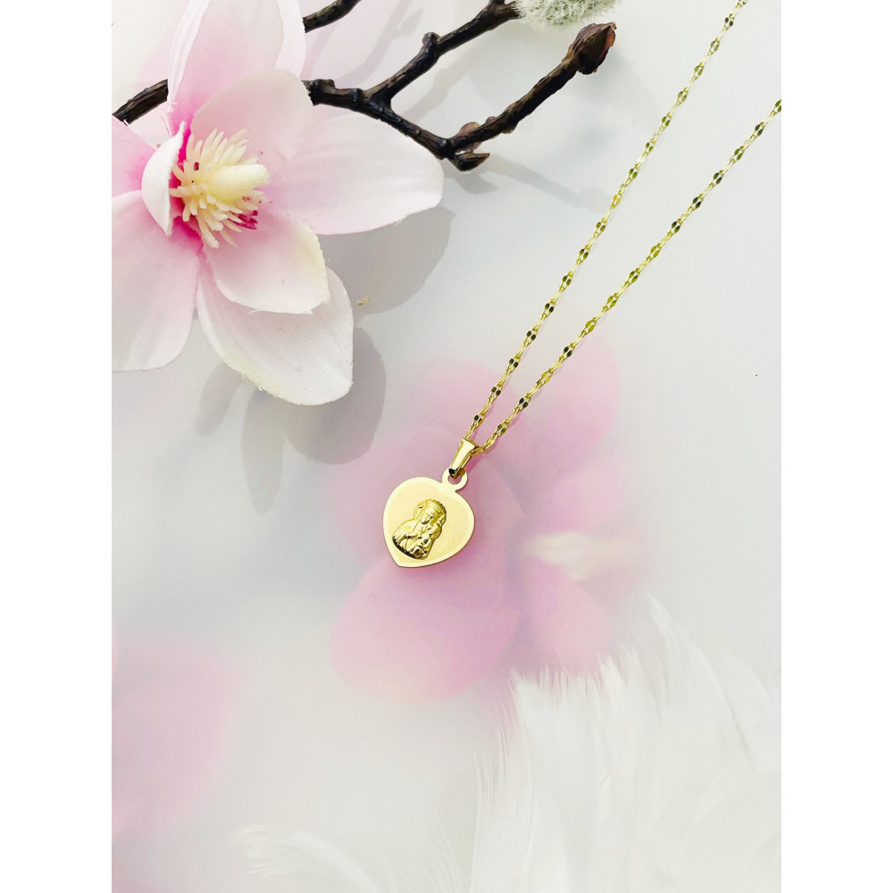 Anhänger Madonna Maria Goldanhänger Erstkommunion 585er 14KT