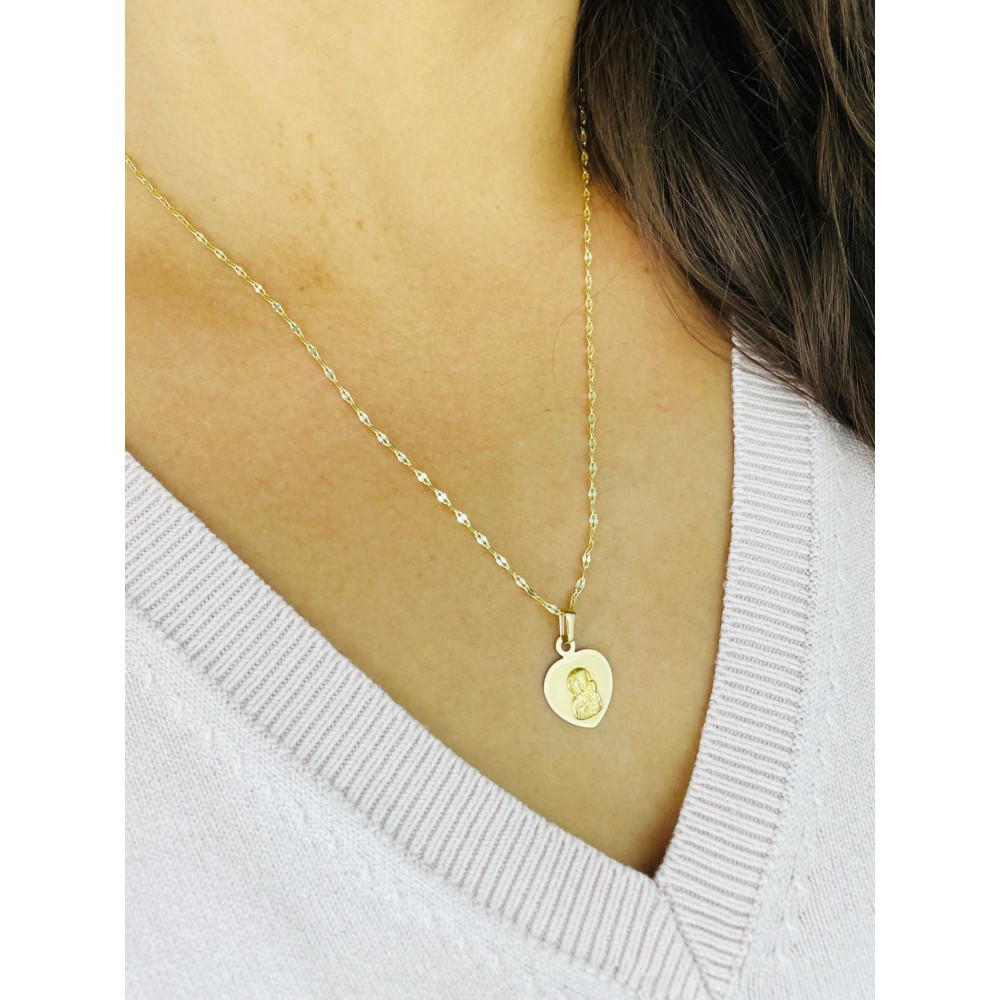 Anhänger Madonna Maria Goldanhänger Erstkommunion 585er 14KT