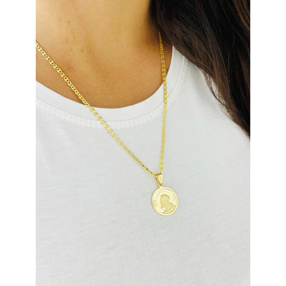 Anhänger mit Jesus Goldanhänger Erstkommunion 585er 14KT