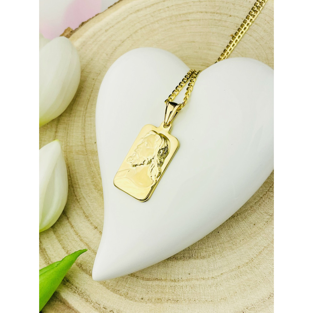 Anhänger mit Jesus Goldanhänger Erstkommunion 585er 14KT