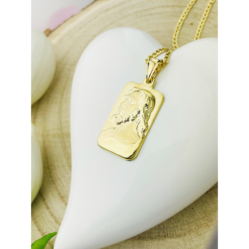 Anhänger mit Jesus Goldanhänger Erstkommunion 585er 14KT