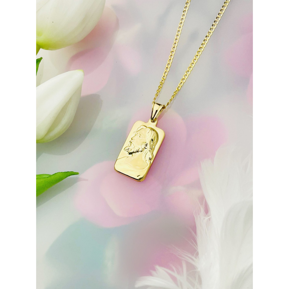 Anhänger mit Jesus Goldanhänger Erstkommunion 585er 14KT