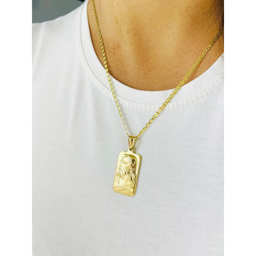 Anhänger mit Jesus Goldanhänger Erstkommunion 585er 14KT