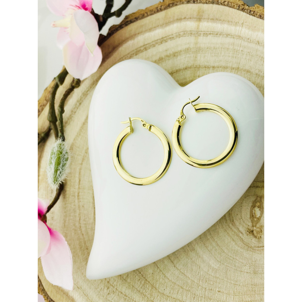 copy of Złote kolczyki kuleczki z cyrkoniami dwukolorowe