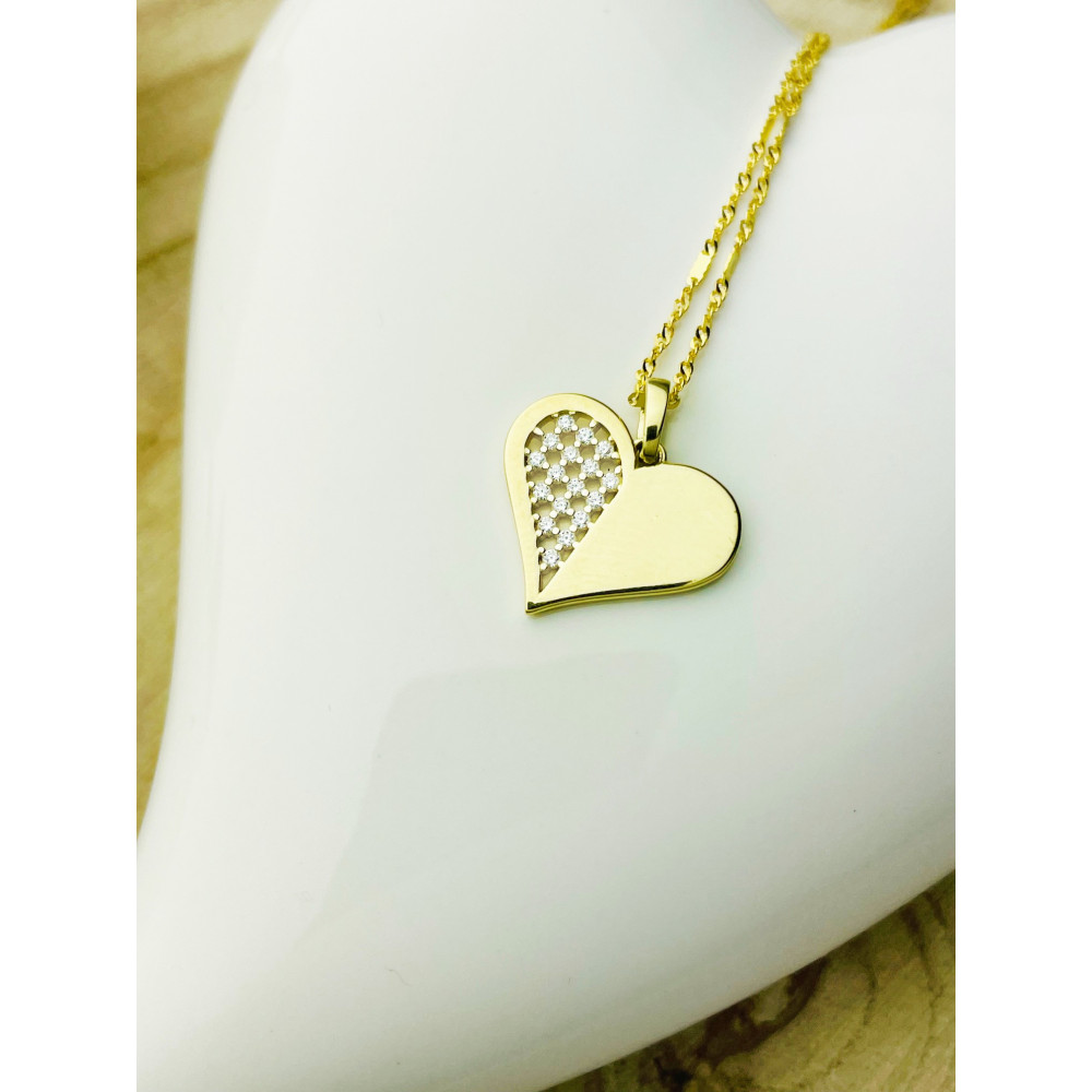 copy of Złoty wisiorek zawieszka rozeta ażurowa