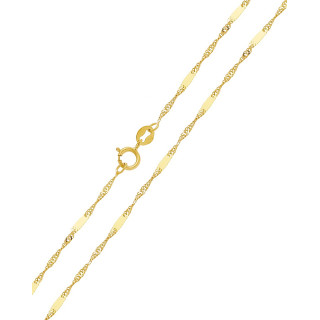 Goldkette Halskette Gelbgold Singapur Magic Platte 585er 14KT