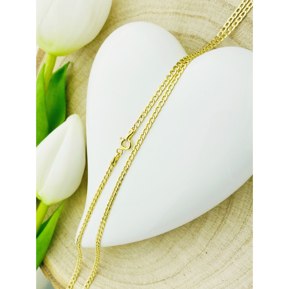 Goldkette Halskette Kette Panzerkette Collier Cuban Gelbgold 585er 14KT