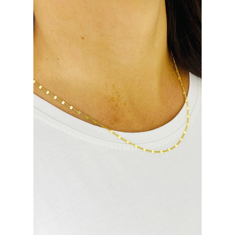 Goldkette Halskett Figaro Panzer Kette Collier Gold 585er 14KT