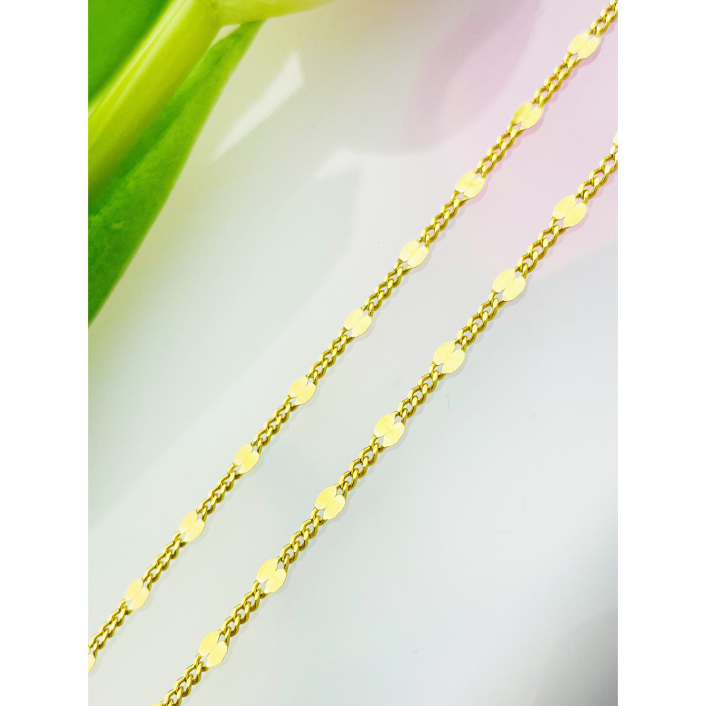 Goldkette Halskett Figaro Panzer Kette Collier Gold 585er 14KT