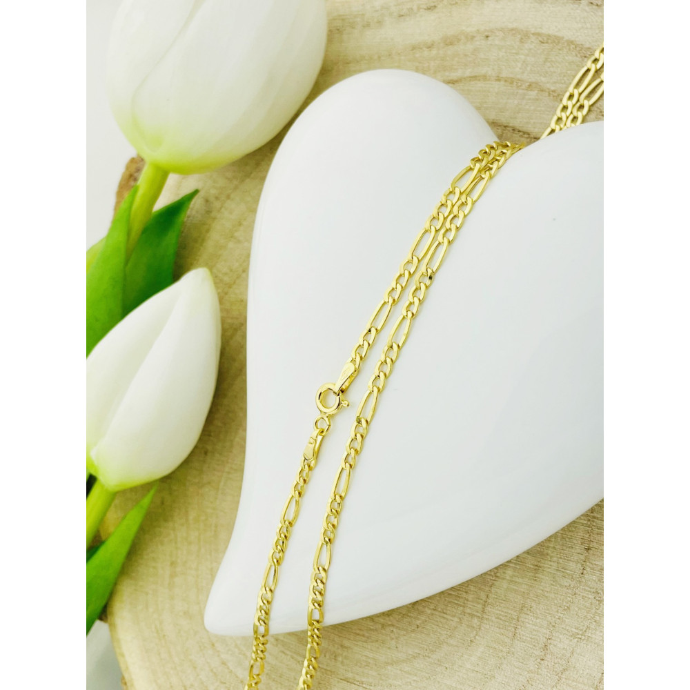 Goldkette Halskette Figarokette Figaro Kette Collier Gold 585er 14KT