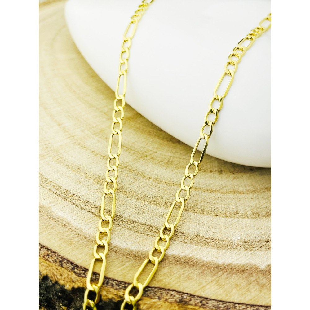 Goldkette Halskette Figarokette Figaro Kette Collier Gold 585er 14KT