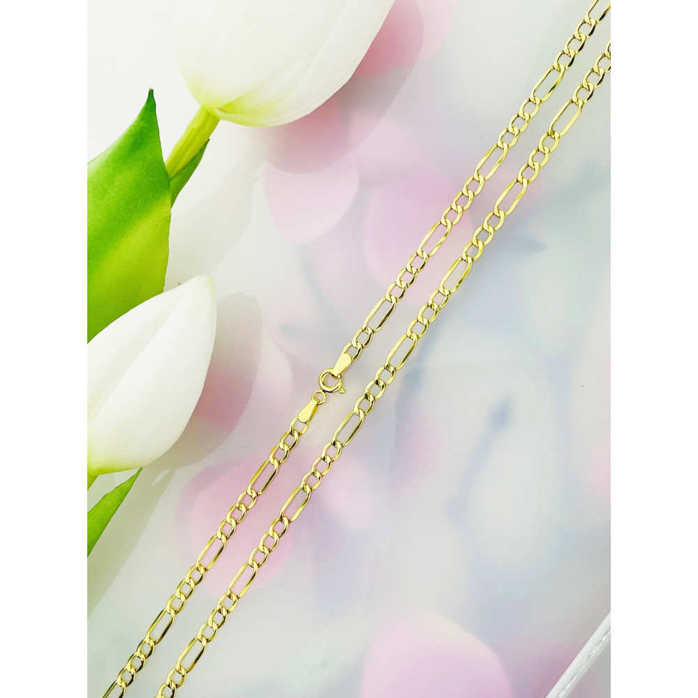 Goldkette Halskette Figarokette Figaro Kette Collier Gold 585er 14KT