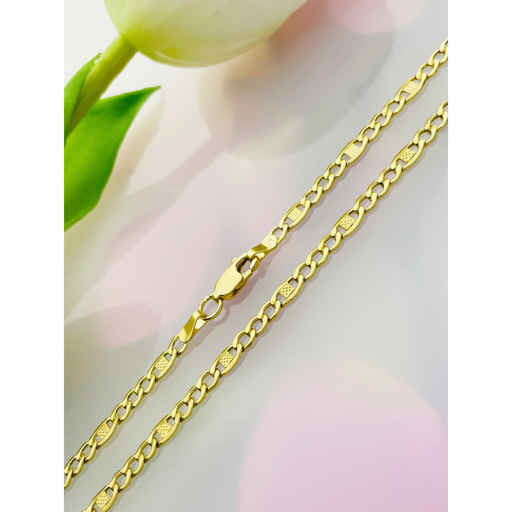 Goldkette Halskette Figarokette Figaro Kette Collier Gold 585er 14KT