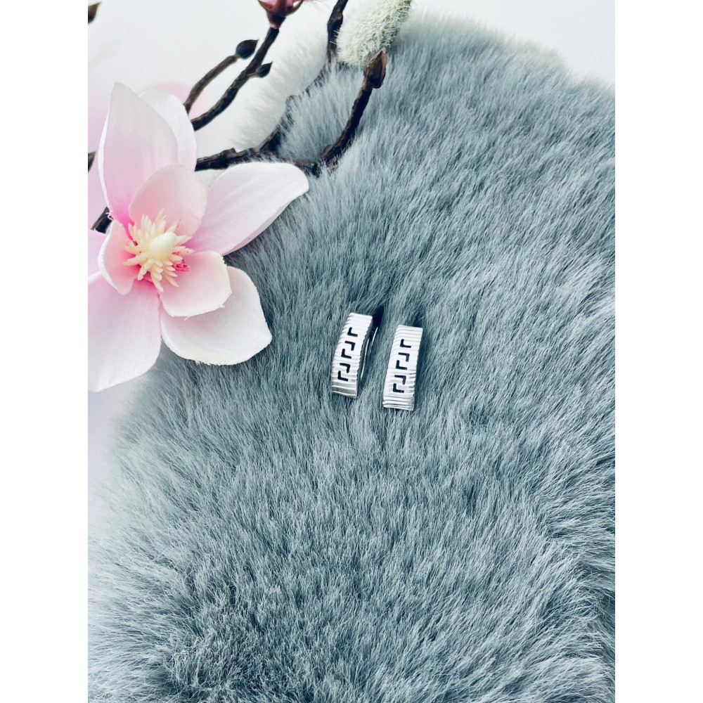 copy of Złote kolczyki przecinki z cyrkoniami