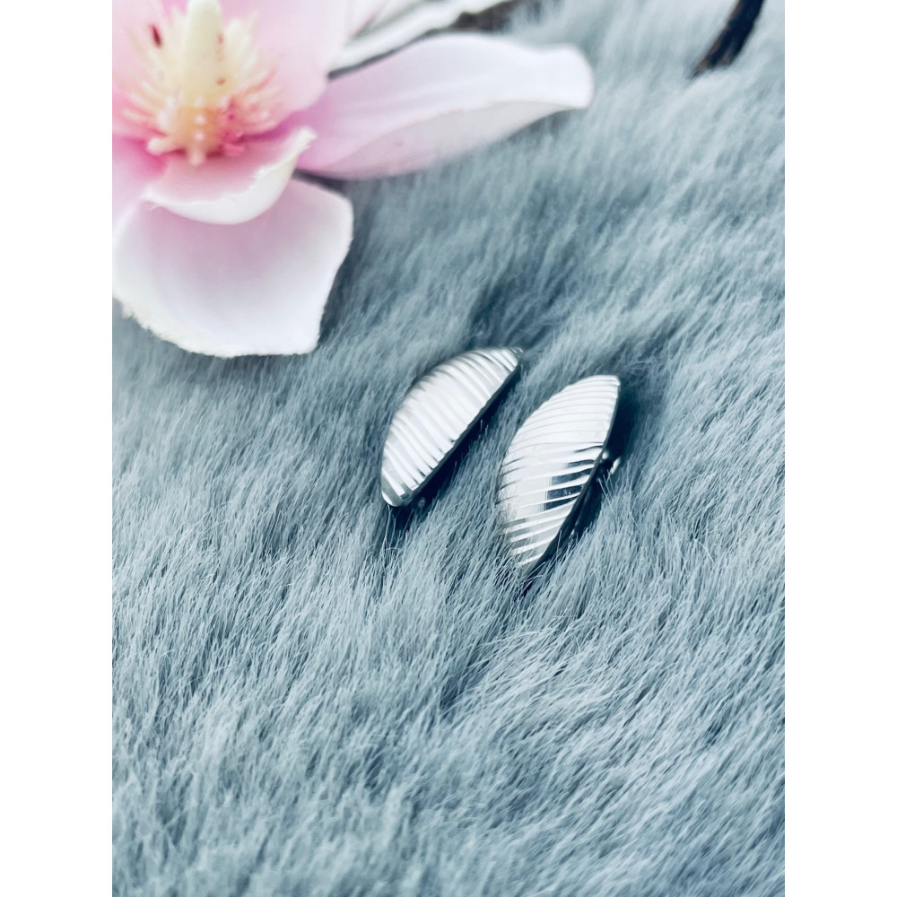 Blatt 925 Silber Ohrringe